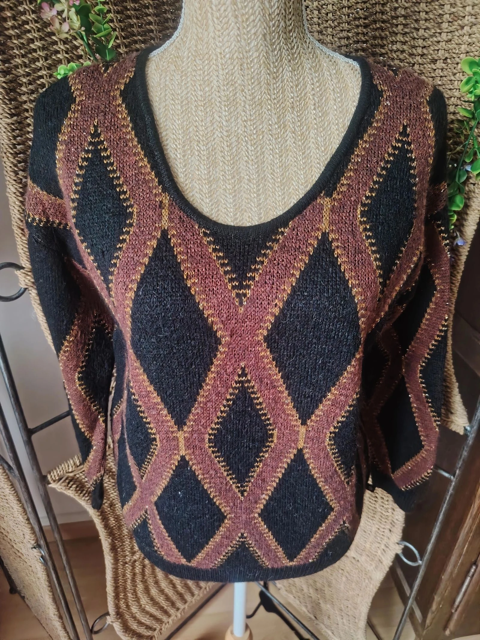 Pull motif géométrique femme 34 Bonobo  – photo 2